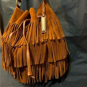 Vince Camuto Suede Shingle Bucket Bag